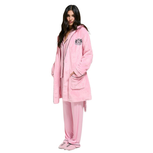 Juicy Couture (, ) Juicy Couture Crest Robe Polyester Women's Pink Loungewear Robe 2