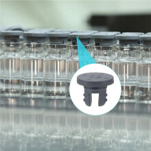 7.5 mm/0.3 Inch Vials Rubber Stoppers, 2000 Pcs Two Legs Butyl Rubber Bottle Stopper Self-Healing Injection Seal