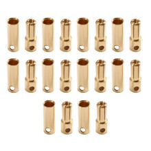 10 Pairs 5.5mm RC Banana Plug Connector Brass Male Female Connect Plug for RC Car Boat Motor ESC DIY Soldering