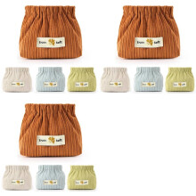 12X Corduroy Storage Bag Lipstick Bag Women'S Cosmetic Bag Snap Storage Bag Automatic Closure Travel Coin Purse