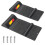 Parkeermatten met waarschuwingsstreep - Antislip rubber, set van 2 1