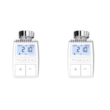 2X Tuya ZigBee Radiator Actuator Klep Slimme Thermostaat Temperatuurregelaar Interne Sensor TRV Spraakbediening