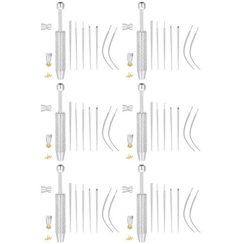 6X Piercing Taper  Grabber Tool for Changing Jewelry -Flat Back Earrings Applicator Tool,Body Piercing Kit