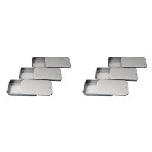 6X Fågelträningsmatlåda Handhållen Papegojmatare Matlåda Träningsmatburk Fågel Interaktiv Leksak Silver