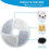 12 Pack Cat Water Fountain Filter, Diameter 4.1 Inch Filter Apply to Automatic Pet Fountain Filter Replacement 5