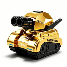 (Yellow)Jouet réservoir alliage simulateur scène enfant avec fonction tir pour jeu cadeau
