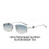 (Style 4)Modern Ladies Men Square Frameless Sunglasses With Uv400 Protection For Daily 8