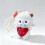 (Red)Mini Sheep Plush Pendant With Durable Fabric Perfect For Backpack And Keyring 5