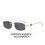 (Style 4)Modern Ladies Men Square Frameless Sunglasses With Uv400 Protection For Daily 2