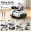 (White)Childrens Scene Simulator Alloy Tank Toy With Shooting Function For Gift Play 8