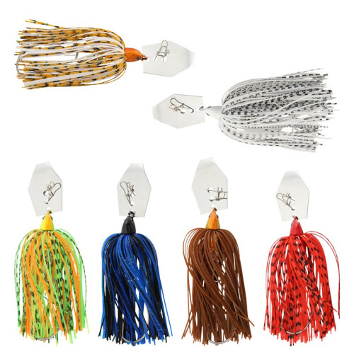 6 StüCk AngelköDer, KöDer Spinner Swim Flipping Bladed Jigs, Chatter FischköDer für Lachs, Hecht, Forelle, SchaukelanhäNger 1
