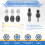Drill Angle Grinder Adapter with Flange Nut Parts Set,3 Set Replacement Grinder Flange Nuts and Wrench Conversion Tool 3