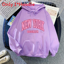 (Light Purple, S) Hoodie With Womens Print And Fleece Material Cozy For Daily Fashion Use Casual