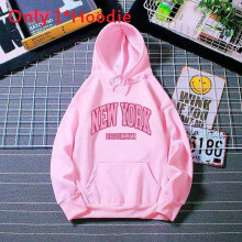 (Bright Pink, S) Hoodie With Womens Print And Fleece Material Cozy For Daily Fashion Use Casual