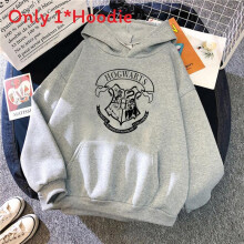 (Gray Black, XL) Hoodie Sweatshirt Girl With Casual Loose Fit And Printed Design Use Daily For