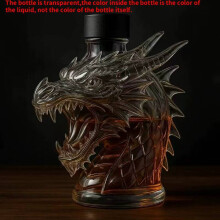 (Dragon Head)Wolf Godzilla And Dragon Head Whiskey Decanter Suitable For Home Giftgiving