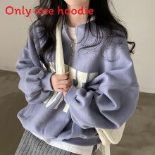 (Blue, 2XL) Womens Color Solid Sweatshirt With Letter Prints And Stand For Daily Collar