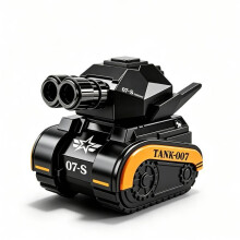 (Black)Jouet réservoir alliage simulateur scène enfant avec fonction tir pour jeu cadeau