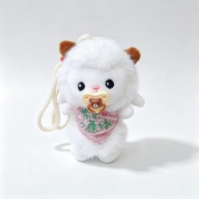 (Purple)Mini Sheep Plush Pendant With Durable Fabric Perfect For Backpack And Keyring