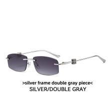 (Style 6)Óculos de sol masculino moderno feminino quadrado sem moldura com proteção Uv400 para uso diário