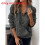 (DarkGray, 3XL) Solid Womens Color Loose Knit Pullover With Pockets And Classic For Collar Daily 1