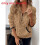 (Khaki, S) Solid Womens Color Loose Knit Pullover With Pockets And Classic For Collar Daily 1