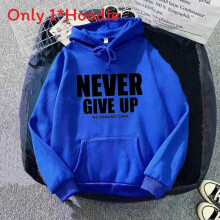 (Blue, L) Girl Winter Letter Print Hoodie Sweater With Cozy Fleece Wear Casual For