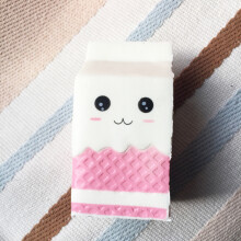 Soft Pu Cartoon Milk Box Relaxation Toys For Birthday And Celebration Gift Ideas