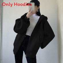 (Black, 2XL) Womens Fit Simple Long Sleeve Zip Sweatshirt With Geometric Print For Use Casual