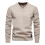 (Black,S)Minimalistischer Baumwollpullover mit V-Ausschnitt für junge Männer Herbstsaison mit Farbe einfarbig 6