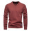 (Black,L)Minimalistischer Baumwollpullover mit V-Ausschnitt für junge Männer Herbstsaison mit Farbe einfarbig 2