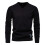 (LightGray,L)Minimalistischer Baumwollpullover mit V-Ausschnitt für junge Männer Herbstsaison mit Farbe einfarbig 7