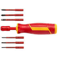 Insulated Screwdriver Set Magnetic Slotted Interchangeable Multi-Purpose Electrician Tool Motorcycle Repair A