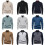 (Khaki,S)Herren Herbst Langarm Strick mit einfarbigem Design für urbane Kleidung Freizeit 4