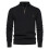 (Lake Blue,M)Herren Herbst Langarm Strick mit einfarbigem Design für urbane Freizeitkleidung 6
