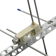 Antena Yagi de Doble Banda Ajustable Wishcolor GH-U7V4-P VHF UHF 145/435MHz para Radioaficionados Satelitales