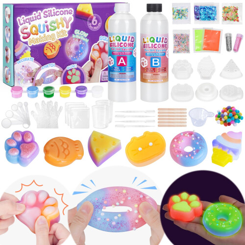 Highttoy Glow in The Dark Squishy Making Kit