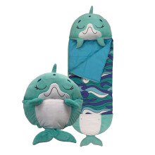 Happy Nappers Kids Sleeping Bag Disco Dolphin Plush Toy Comfy Sleeping Ba