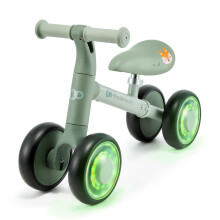 Kinderkraft CUTIE FLASH 4Wheel Balance Bike Green