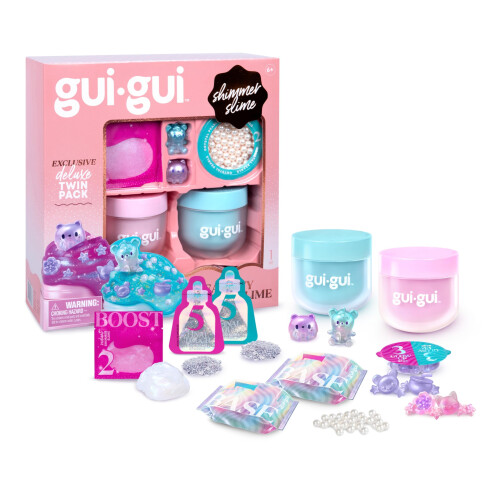 GUI GUI Slime Kit Shimmer Deluxe 2Pack Iridescent Slimes