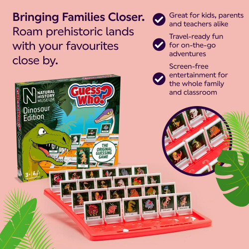 Natural History Museum Natural History Museum Guess Who Dinosaur Edition Board Game 2