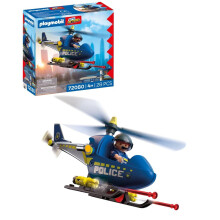 Playmobil City Action Police Helicopter With police officer rotating rotors