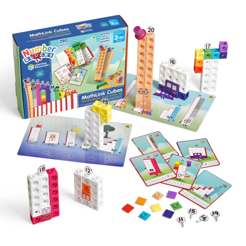 Learning Resources Learning Resources Numberblocks 1120 MathLink Cubes Activity Set Ages 3
