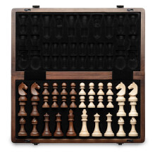 AA 15 Magnetic Wooden Chess Set Handmade 3 King Height Unique Chess Pieces