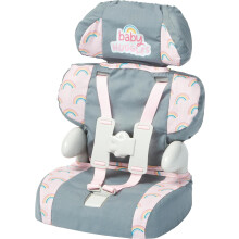 Casdon Grey Car Booster Seat Dolls Car Booster Seat for Children Aged 3 Sui
