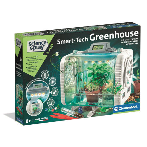 Clementoni Clementoni SmartTech Greenhouse – Interactive STEM Plant Science Kit with S