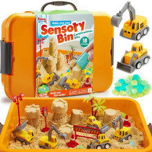 Klever Kits Magic Play Sand for Kids Construction Toys Sandbox with 18 Acce