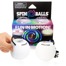 LED Poi SpinballS brand SpinlightS Pair