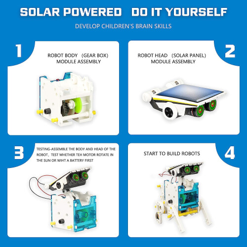 STEM 13in1 Solar Robot KitBuilding Robotic ToyDIY Science Kits for Kid 1