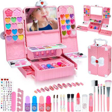 Kids Makeup Set For Girls Childrens Make up Kit Birthday Gift Age 4‑12